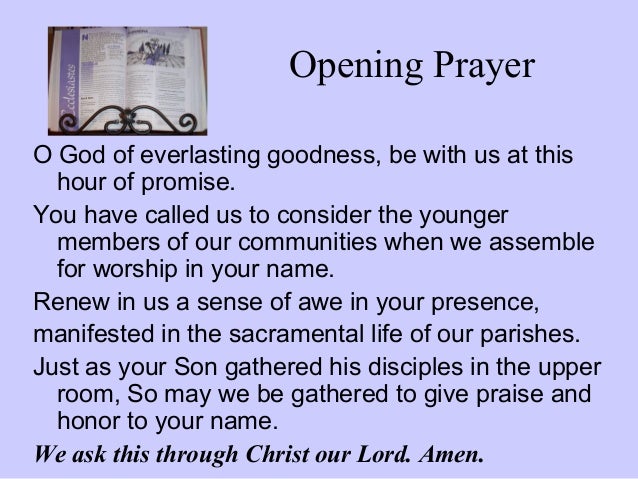Simple opening prayers for a church meeting Simple opening prayers for a church meeting